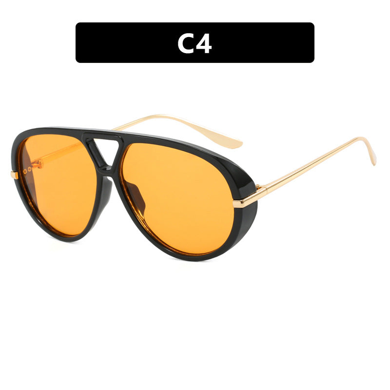 Damen Oversized Sonnenbrille mit elegantem Kunststoffrahmen und verspiegelten Gläsern Brehn