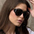 Damen Cat-Eye Sonnenbrille mit einzigartigem Design und schützenden Gläsern Brehn