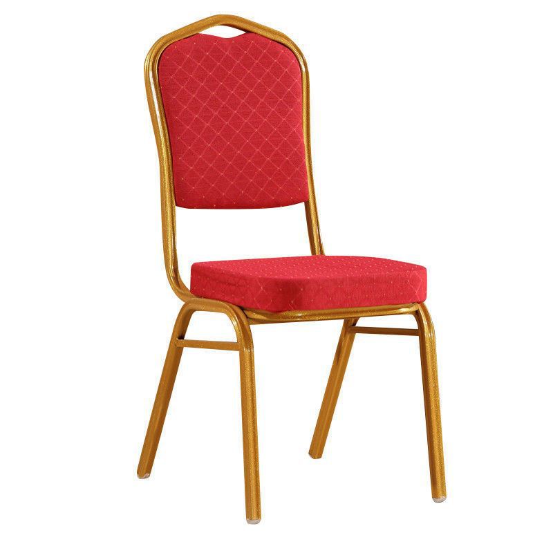 Eleganter gepolsterter Essstuhl mit goldenen Rahmen Brehn