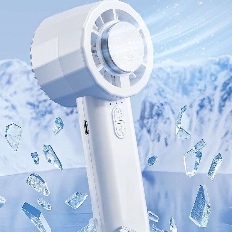 Unisex nan tragbarer Mini-Handventilator mit USB-C Ladeanschluss und integrierter Sprühnebel-Funktion Brehn