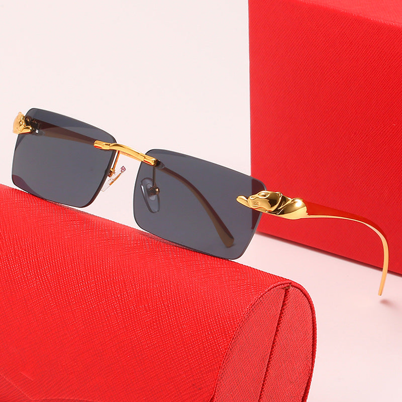 Damen modische Sonnenbrille mit elegantem Metallrahmen und innovativen Gläsern Brehn