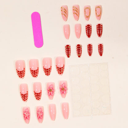 Glamorous Floral Nail Art Set Brehn