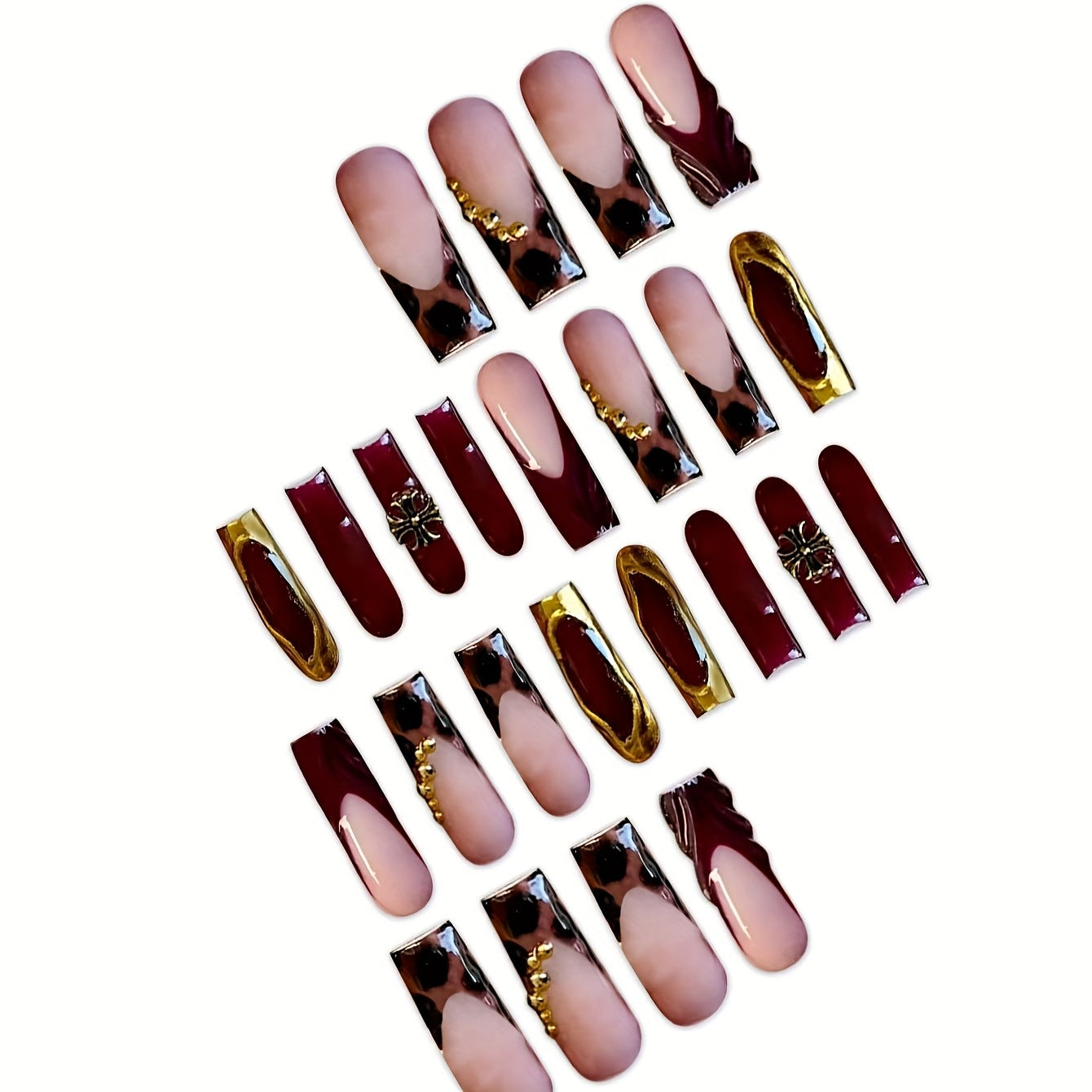 Glamorous Stiletto Press-On Nail Art Set Brehn