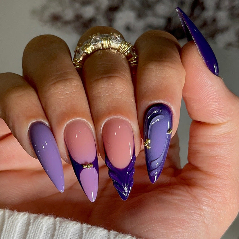 Premium Künstlerische Stiletto Nagelerweiterungen Brehn