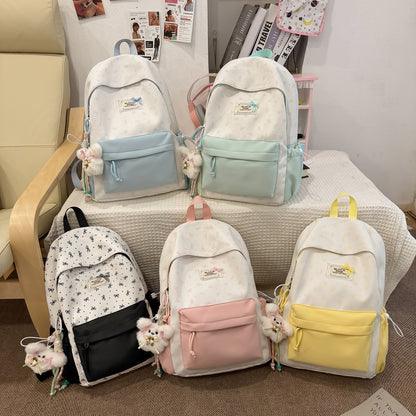 Stylische bedruckte Rucksack mit lustigen Charakterakzenten Brehn