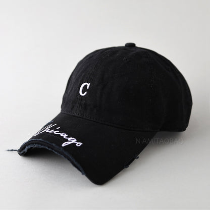 Herren Casual Distressed Baseball Cap Brehn