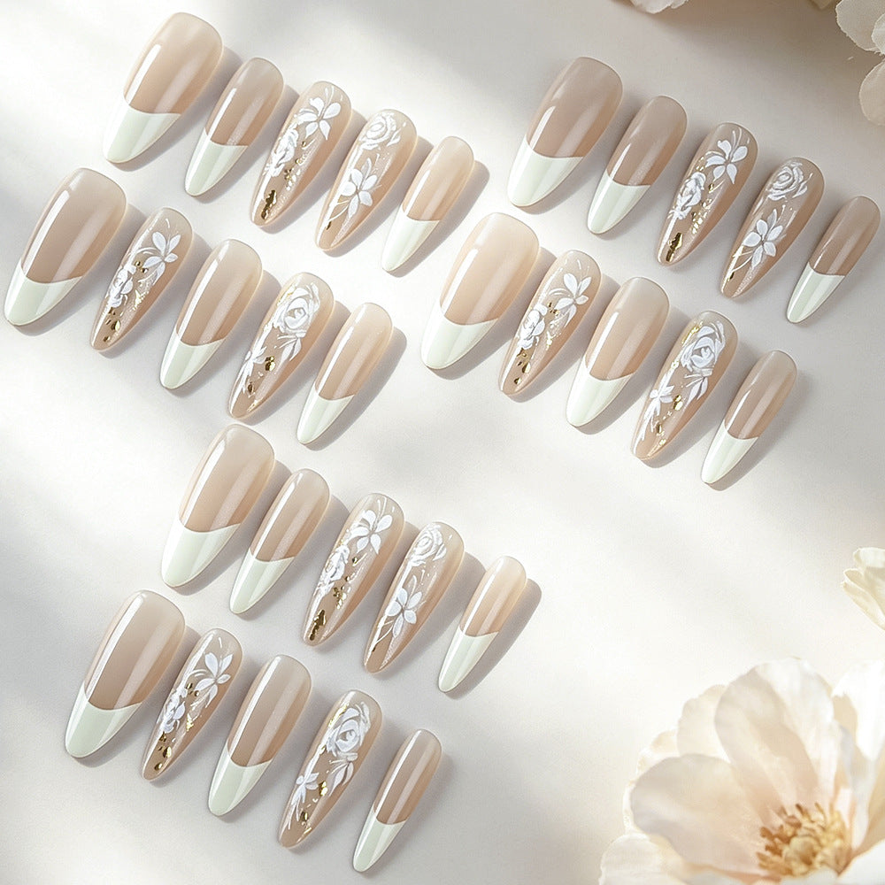 Elegantes Floral Gel Nagelkunst Set Brehn
