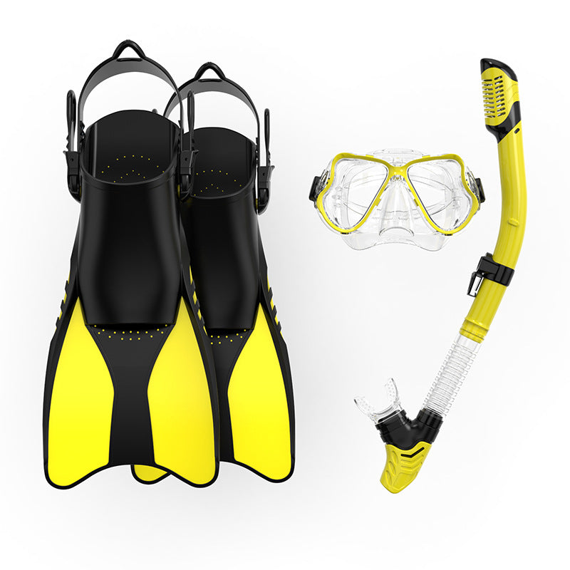 Premium Schnorchelset mit Ergonomischen Flossen und Klarer Tauchmaske Brehn
