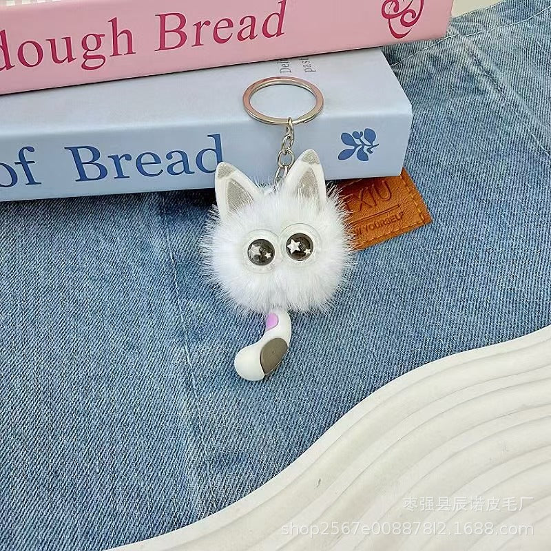 Niedlicher Plüschkatze Schlüsselanhänger Zubehör Brehn