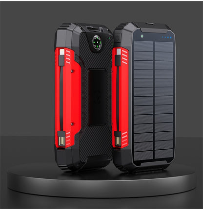 Robuste Solar Powerbank mit Integriertem Kompass und LED-Beleuchtung Brehn