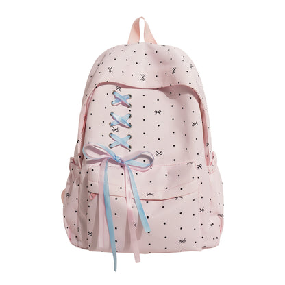 Stylische Schnürverschluss verzierten Rucksack Brehn