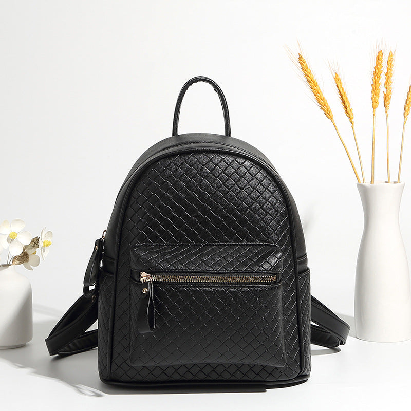 Gewebter Leder Mini-Rucksack Brehn