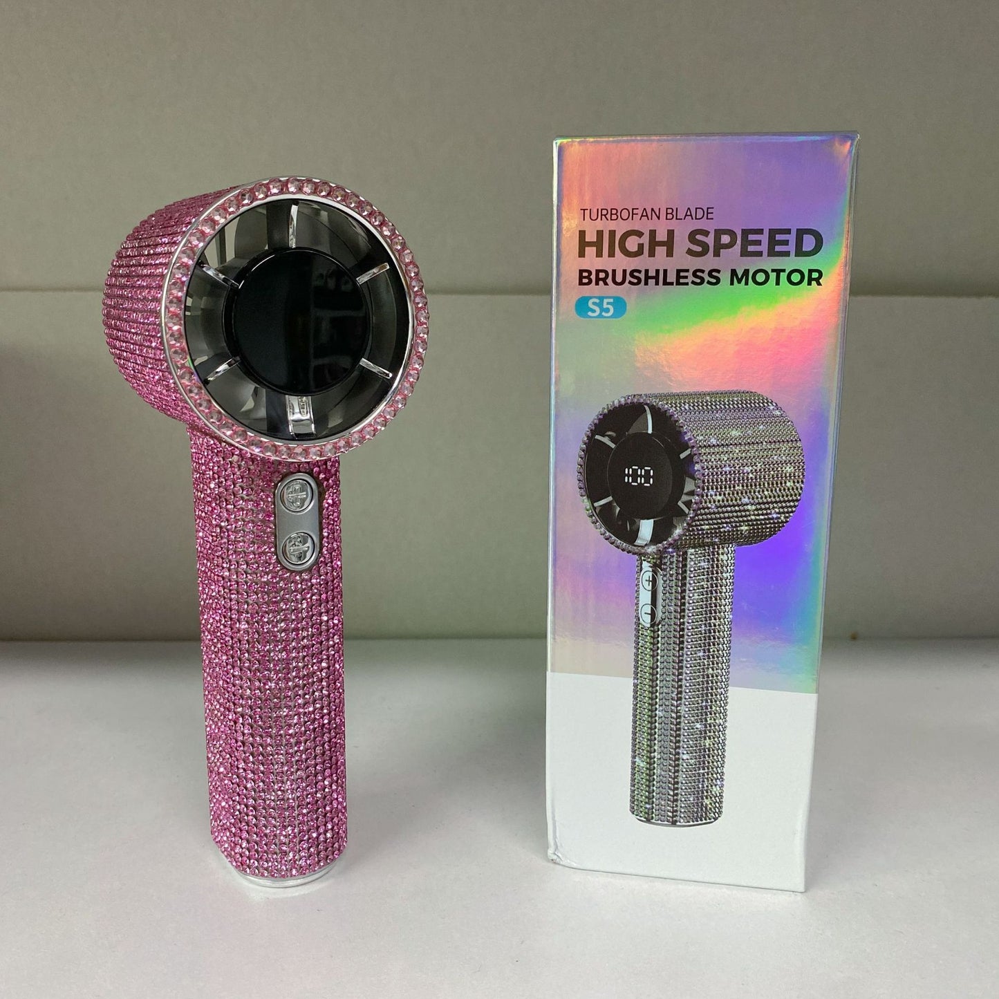 Damen Hochleistungs-Handheld-Fön mit brillanten Akzenten Brehn