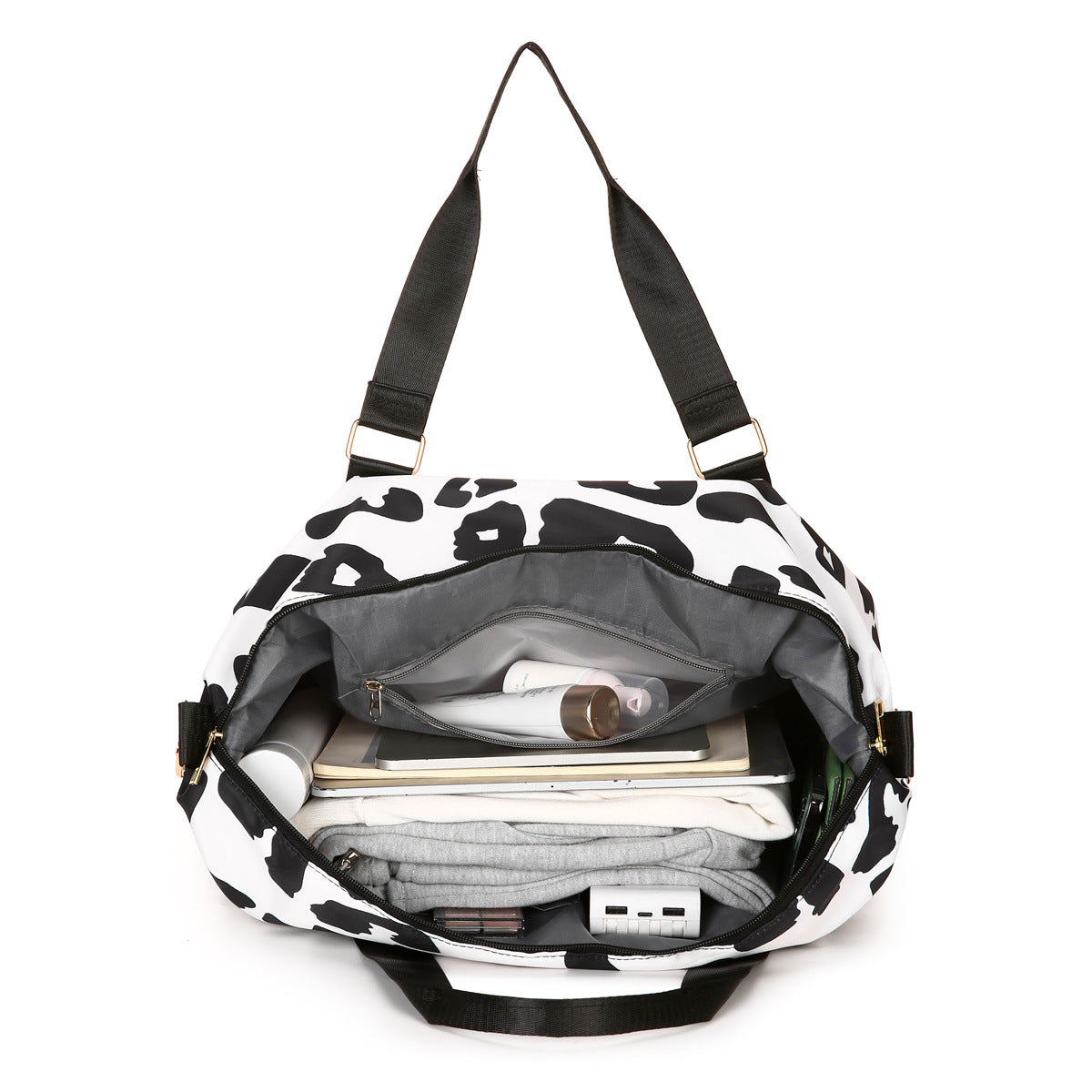 Sportliche Tragetasche Mit Stylischem Leoprint Brehn