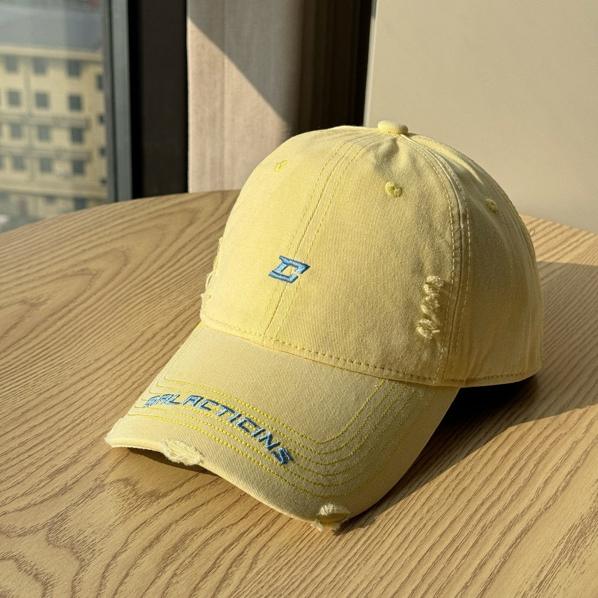 Herren Zerschlissenes Denim Baseball Cap Brehn