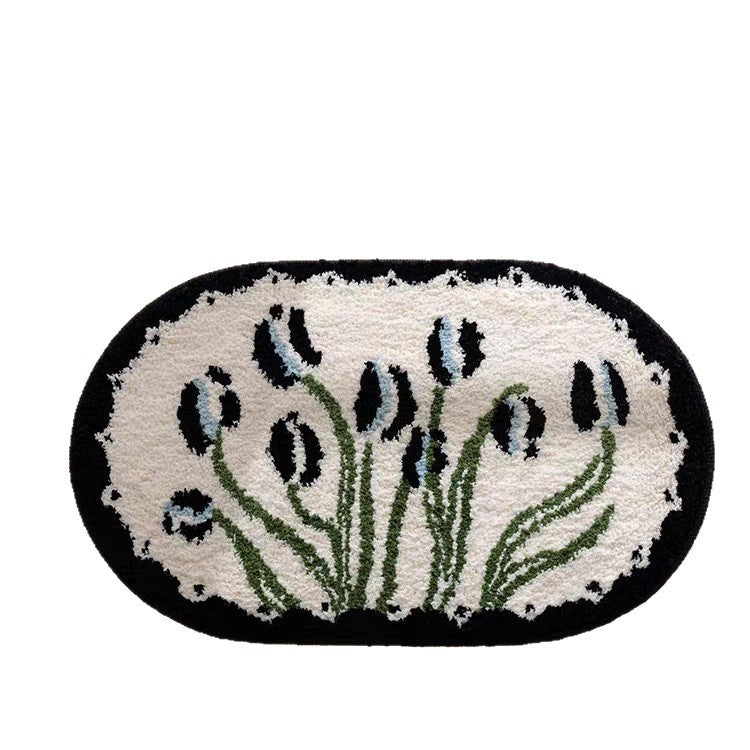 Blumenmuster Badezimmermatte Brehn