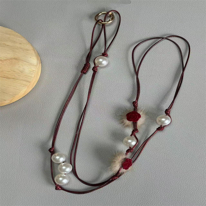 Elegante Perlen Brillenband Brehn