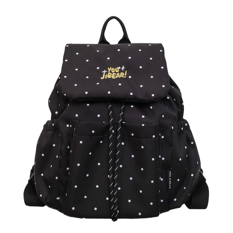 Stilvolle gepunktete bedruckte Rucksack Brehn