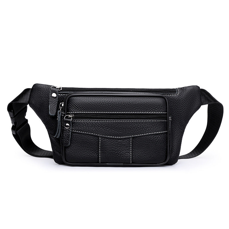Kompakte Leder-Taillen-Tasche