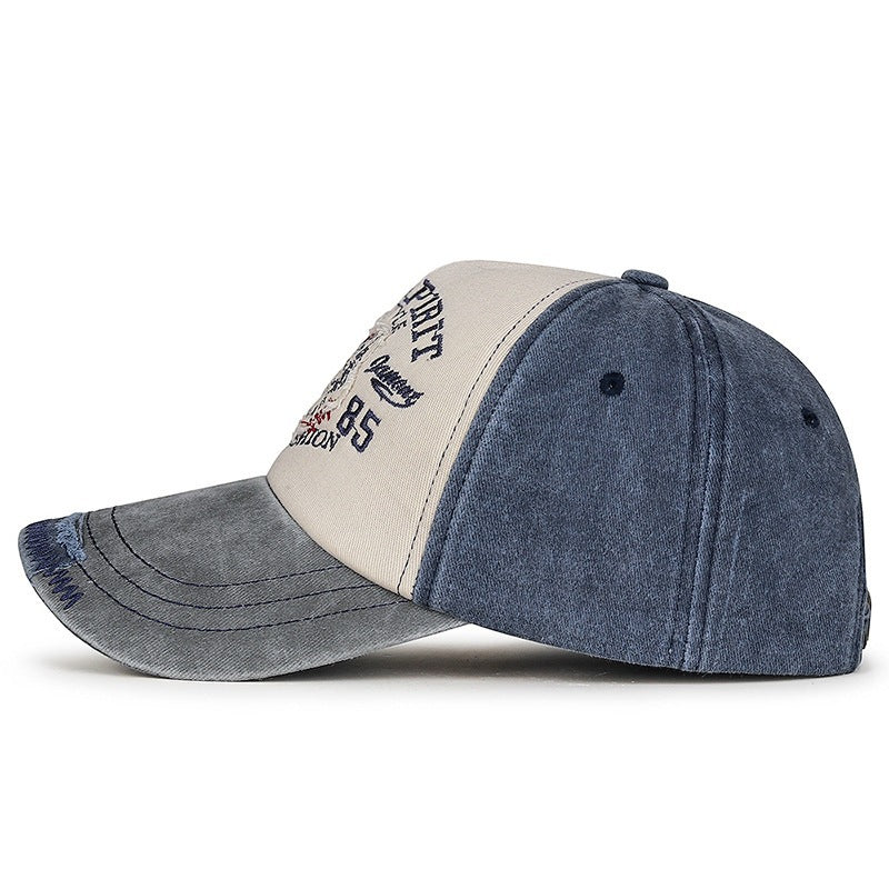 Herren Vintage-inspirierte gestickte Wolf-Kappe Brehn