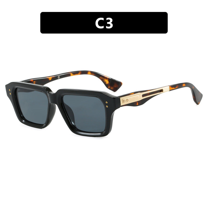 Damen stilvolle quadratische Sonnenbrille mit luxuriösem Schildkrötenmuster und strapazierfähigem Rahmen Brehn