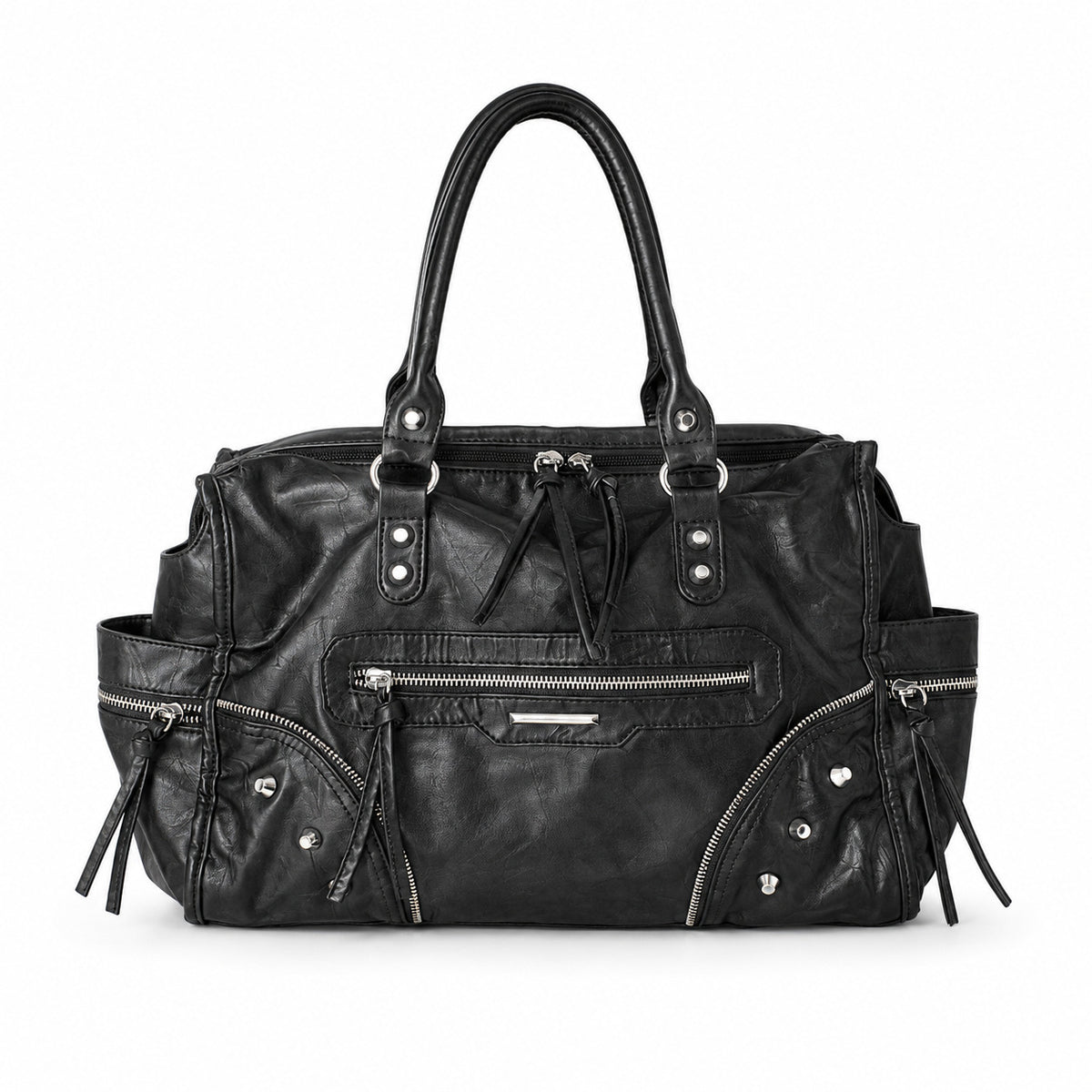 Multi-Pocket Vintage Leder Tasche