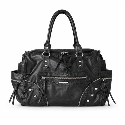 Multi-Pocket Vintage Leder Tasche