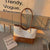 WoStylish Wildleder und Leder Schulter Tote Tasche Brehn