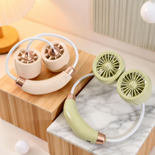 Damen Tragbarer Nackenventilator mit flexiblem Design Brehn