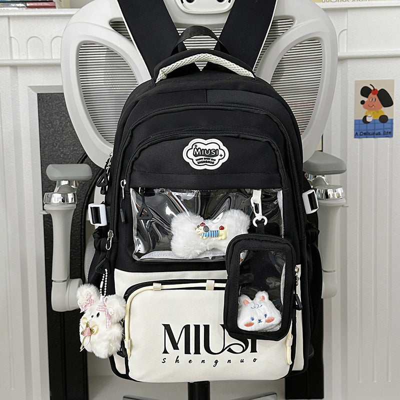 Multifunktionaler transparenter Schulrucksack