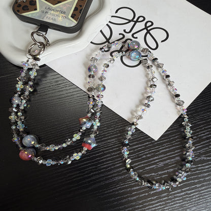Sparkling Beaded Brillen Kette Brehn