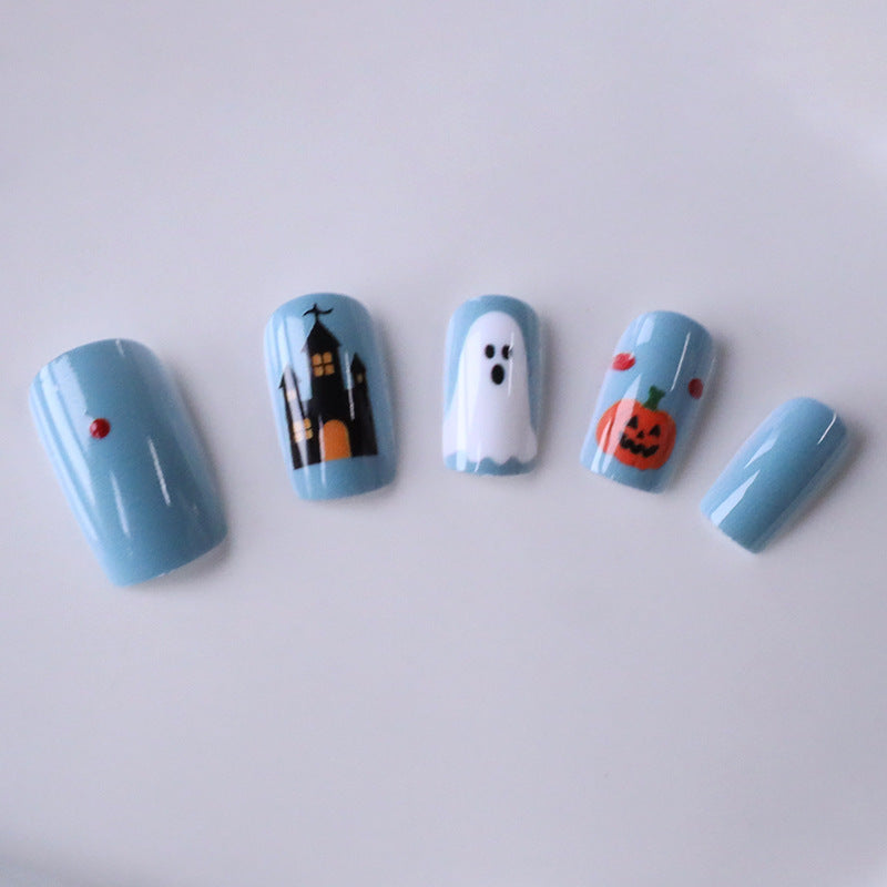 Halloween-Themen Press-On Nagelkunst Set Brehn