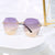 Damen modische Sonnenbrille im luxuriösen Achteckdesign Brehn