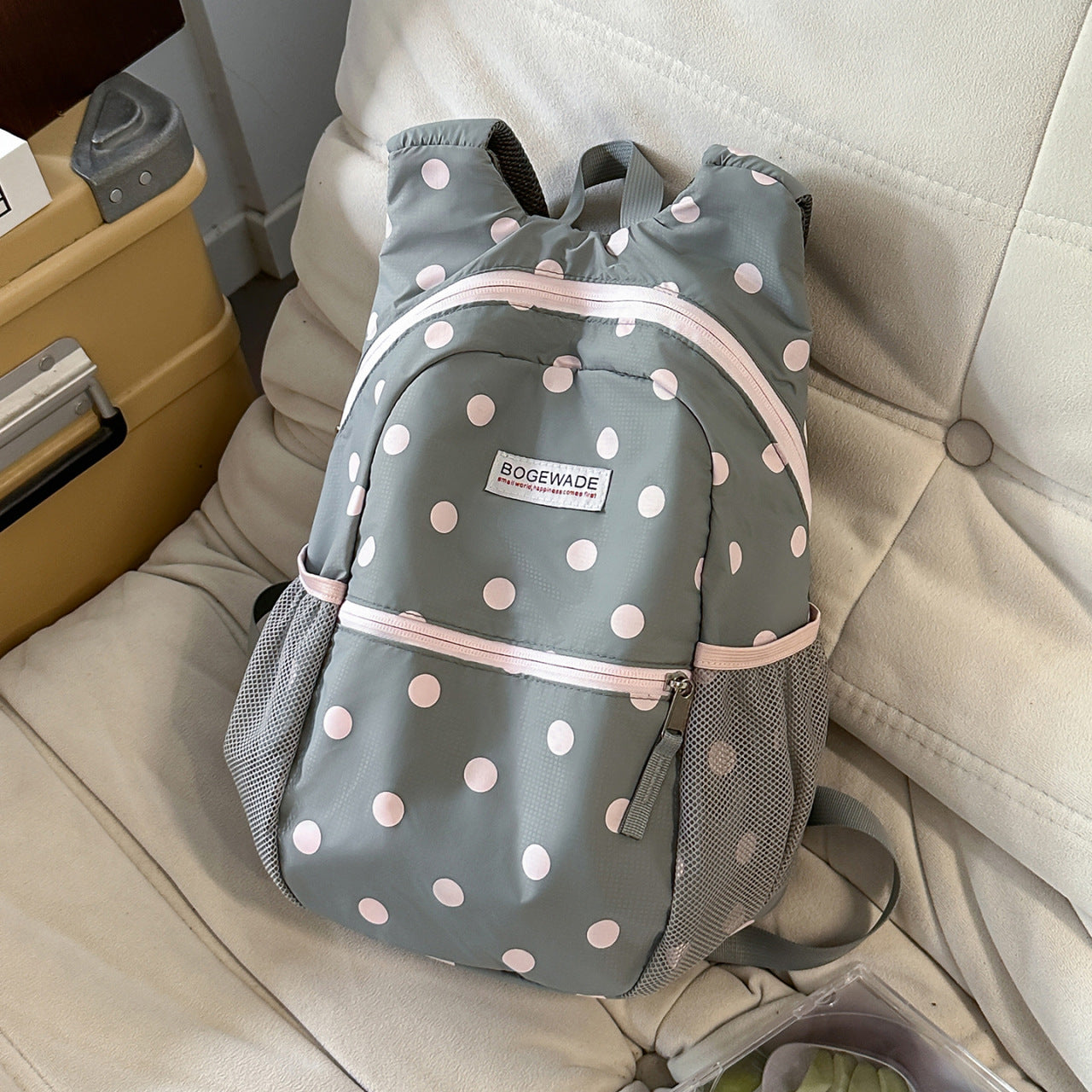 Leichte Polka-Dot-Casual-Rucksack
