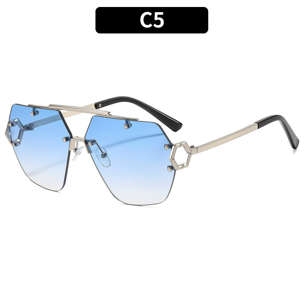 Hochleistungs-Geometrische Schild-Sonnenbrille