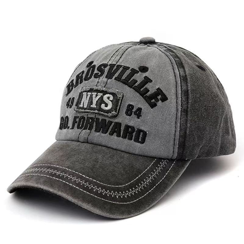 Herren Vintage-inspiriertes, stark beanspruchtes Baseballcap Brehn