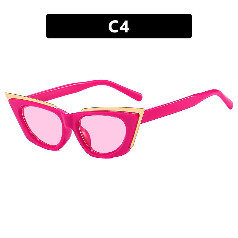 Damen extravagante Cat-Eye Sonnenbrille Brehn