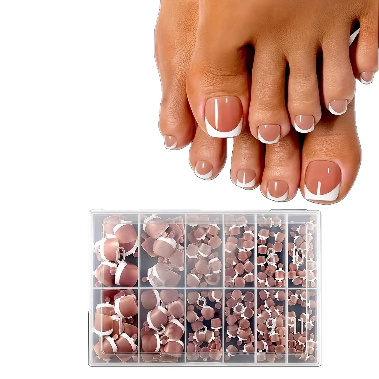 French Tip Nagelverlängerungsset Brehn