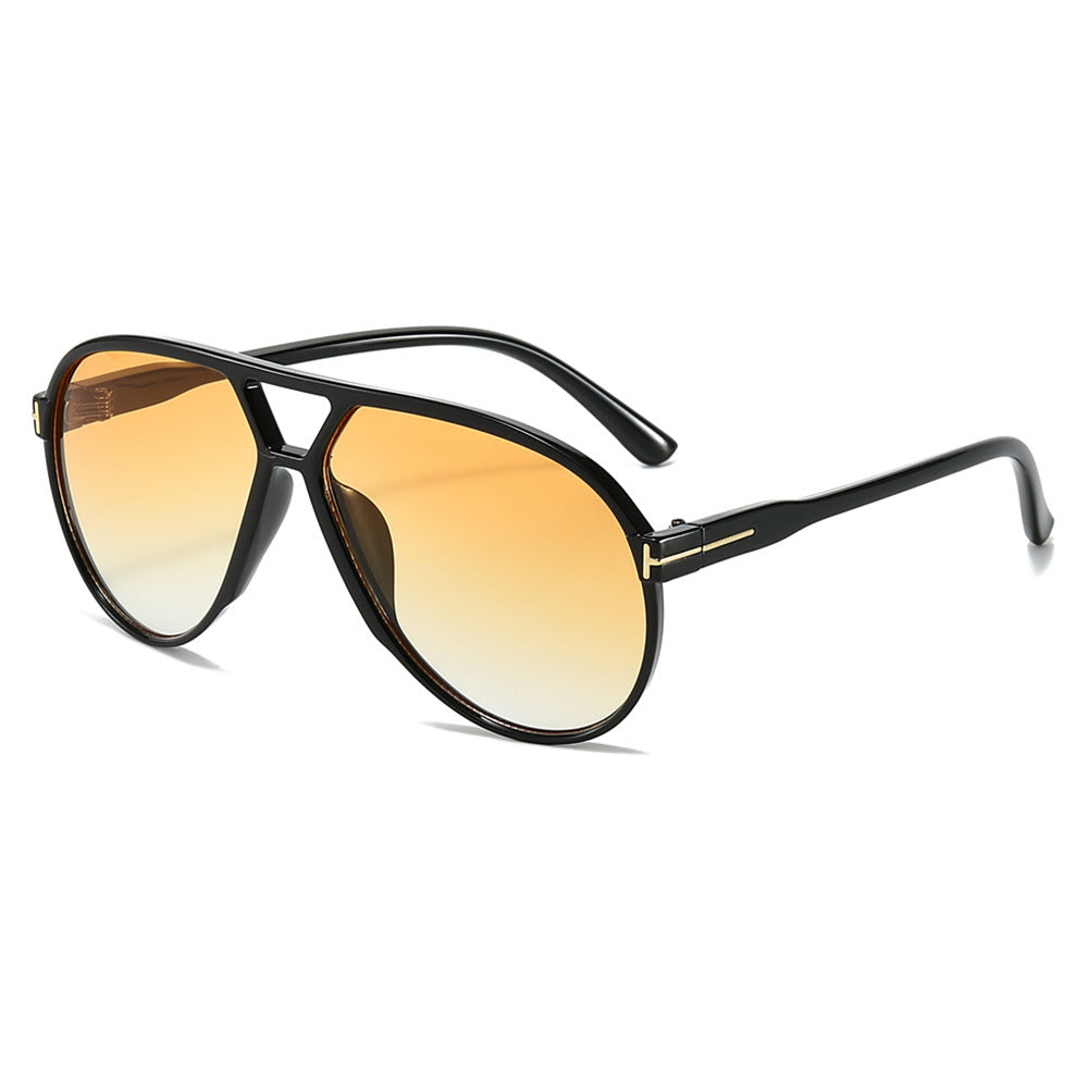 Stilvolle Aviator-Style Shield-Sonnenbrillen Brehn
