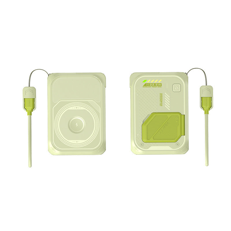 Tragbare Powerbank mit innovativer Schnellladefunktion und kabelloser Ladeoption Brehn