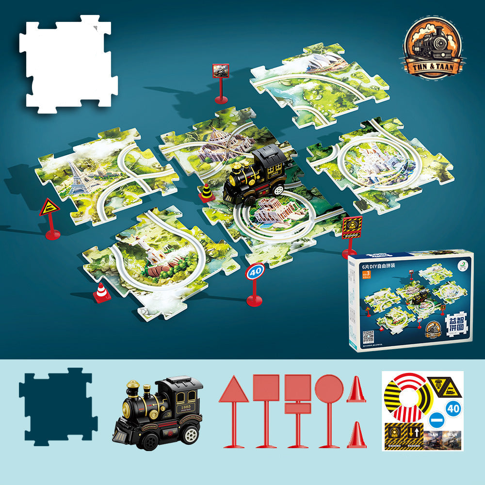 Brehn | Weihnachtliches Puzzle Bahn Zug Spielzeug