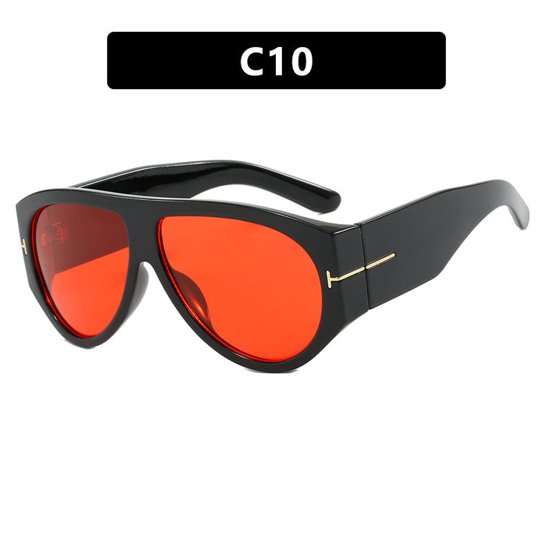 Damen Geometrische Sonnenbrille mit modernem Rahmen und polarisierten Gläsern Brehn