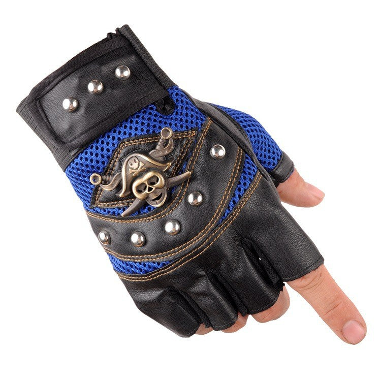 Herren Bikerhandschuhe mit atmungsaktivem Netzmaterial und robustem Design Brehn