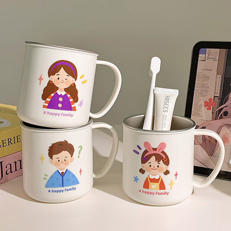 Keramiktasse mit Fröhlichem Familienmotiv Brehn 1786635457
