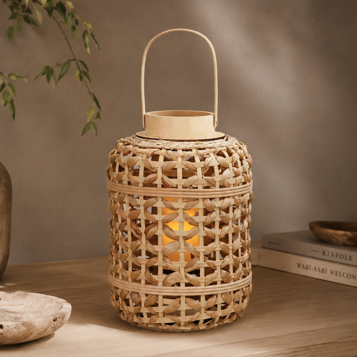 Dekorativer Rattan-Laterne Brehn