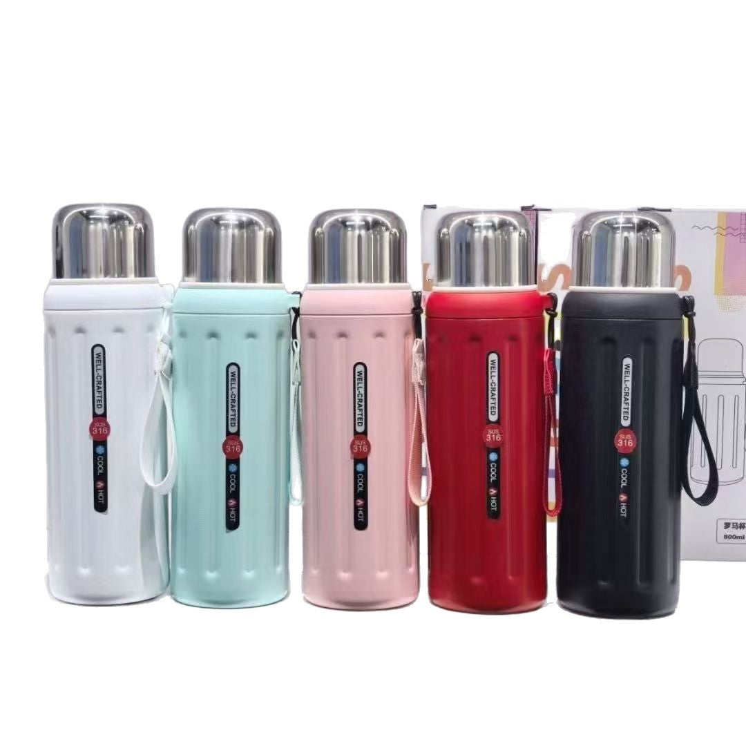 Unisex Thermo-Isolierflasche mit praktischem Tragegriff Brehn