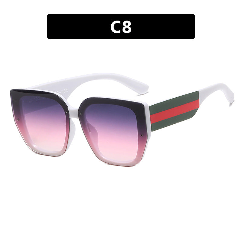 Damen oversized Sonnenbrille mit modischem Rahmen und UV-Schutz Brehn