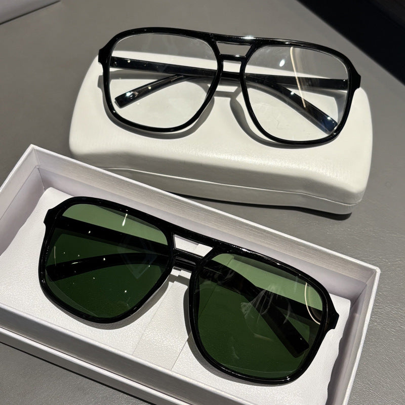 Premium Übergroße Winkelform Sonnenbrille Brehn