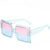 Damen oversized Sonnenbrille mit trendigem Leoprint Brehn