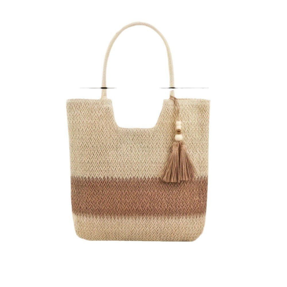 Exklusive und Handgefertigte Strandtasche mit Fransen Brehn